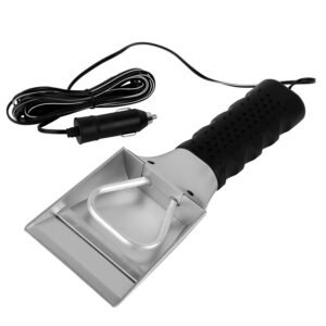12V Car Electric Heated Ice Snow Scraper Window Ice Remover w/Squeegee 14FT Cable - Image 6