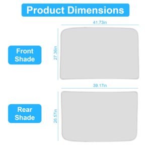 UV Protection Sunshade Roof Fit For Tesla Model Y Sunroof Window Installation Heat Blocking Anti-Sag Sunroof Shade Foldable Portable UV Reflector Fit - Image 14