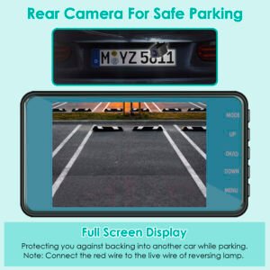 720P Dual Dash Cam Car Camera Recorder Looping Recording Car DVR Driving Vehicle Recorder with Motion Detection Light - Image 11