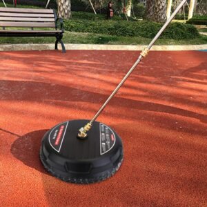 15in High Pressure Flat Surface Cleaner 4000PSI Disc Power Washer Broom w/ 2 Washer Extension Wands 2 x Replacement Nozzles - Image 9