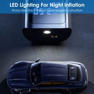 Car Tire Inflator Pump Portable Car Air Compressor Corded Electric Air Pump With LED Light - Image 7