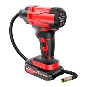 150PSI Cordless Car Tire Pump Rechargeable Tire Inflator 12V Portable Electric Air Compressor with LED Light for Car Bike Motorcycle Ball - Image 2