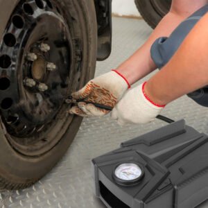 Car Tire Air Pump Portable Air Compressor Pump DC 12V Car Tire Inflator Pump For Bicycle Motorcycle w/ Pointer - Image 14