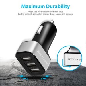 USB Car Charger 30W 5.5A 3 USB Port Cigarette Lighter Charger Adapter For iPhone XS/iPhone XS Max/iPhone 8 Plus/Galaxy S7/Galaxy S6 - Image 10
