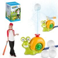 Outdoor 2 In 1 Snail Water Sprinkler Baseball Toy for Kids Gift Pool Garden Lawn