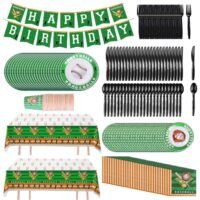 171Pc Baseball Party Supplies Kit for 24 Guests All Occasions Celebrations Decor 717971904243|