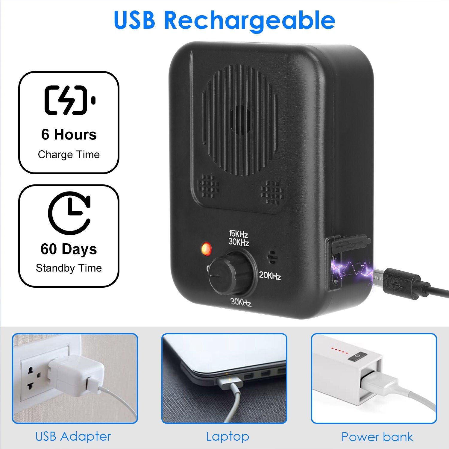 3 Levels Outdoor Ultrasonic Anti-Barking Device Dog Bark Control Sonic Silencer 737547592605 - Image 4