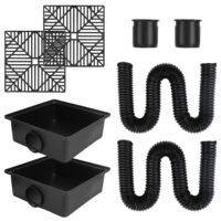 2Pcs Gutter Downspout Extender Low Profile Catch Basin Downspout Extension Tool