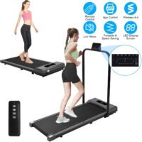 2 IN 1 Folding Electric treadmill Under Desk Walking Pad with Wireless & Remote