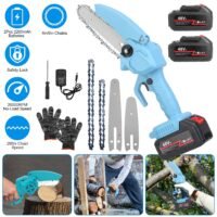Handheld Electric Mini Chainsaw Cordless Small Chain Saw Battery Chainsaw Tool