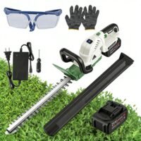 20" Cordless Hedge Trimmer Electric Handheld Bush Hedge Trimmer with 21V Battery