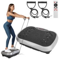 200W Whole Body Exercise Vibration Plate Fitness Massager Slim Machine