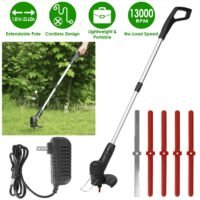 Electric Cordless Grass Trimmer with 5 Blades Garden Weed Cutter Lawn Mower