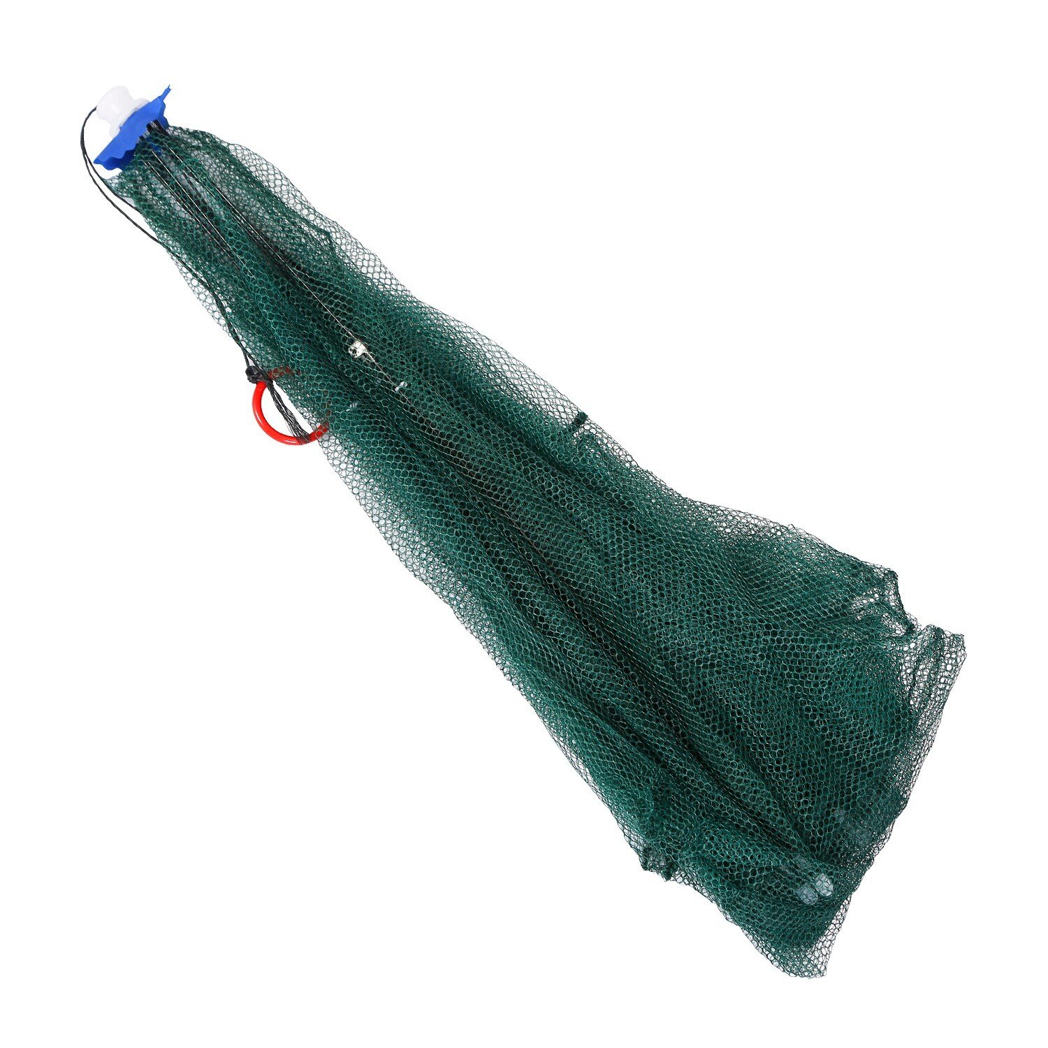 Foldable Nylon Fishing Bait Net Trap Crab Net Shrimp Fish Cast Dip Cage 8 Holes - Image 4