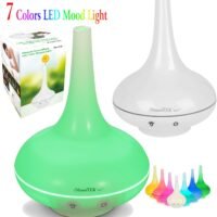 7 Color 200ml LED Aroma Diffuser Ultrasonic Mist Humidifier Essential Oil 12W