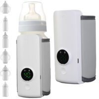 Portable Bottle Warmer for Travel 6 Heating Levels Baby Milk Warmer Rechargeable