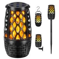 Waterproof Outdoor Speaker Wireless Connection Lantern Flame Speakers Mountable