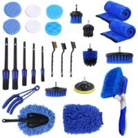26Pcs Car Detailing Brush Kit for Cleaning Interior Exterior Wheels Dashboard