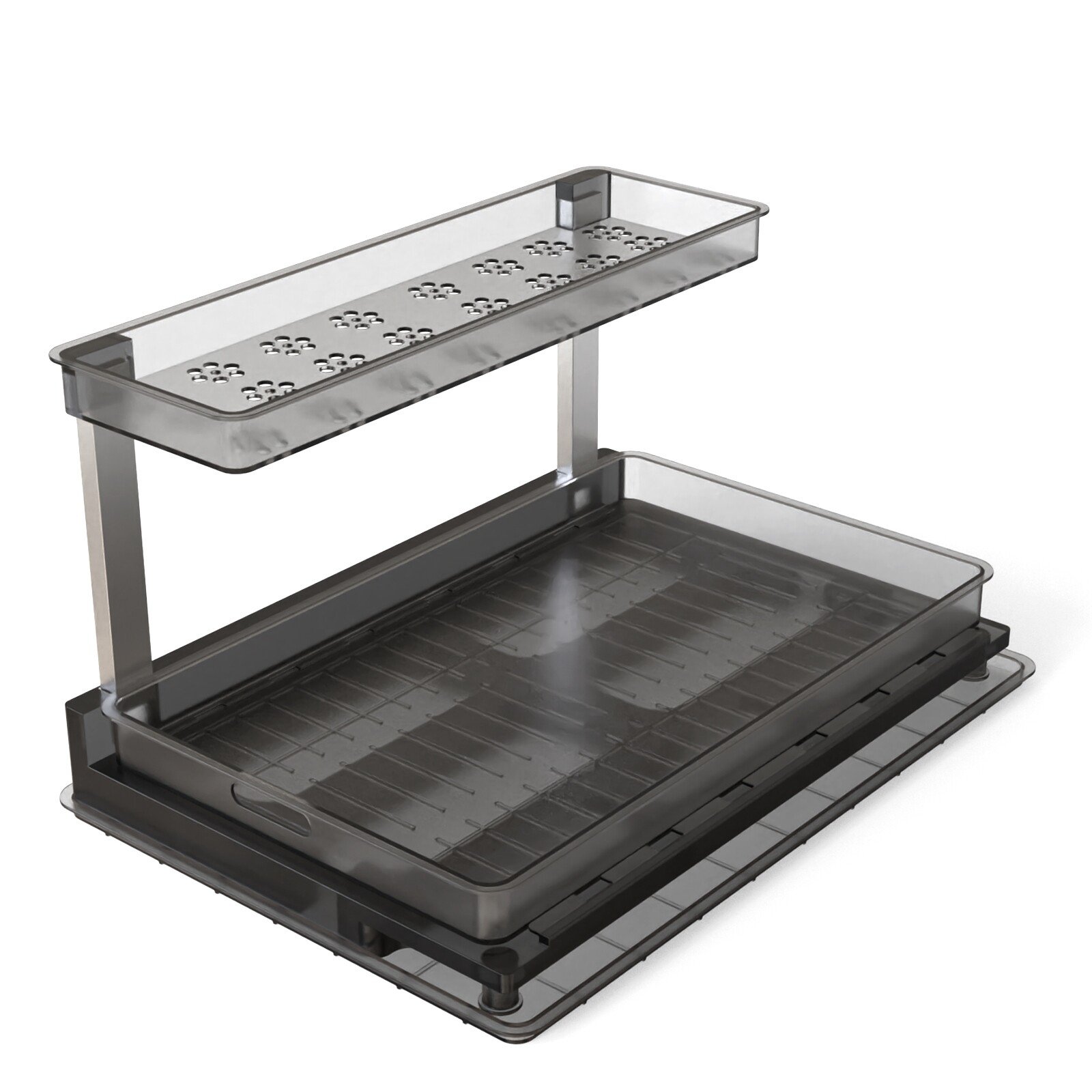 Pull-Out Under Sink Organizer 2-Tier Slide Out Storage Shelves Cabinet Organizer - Image 3