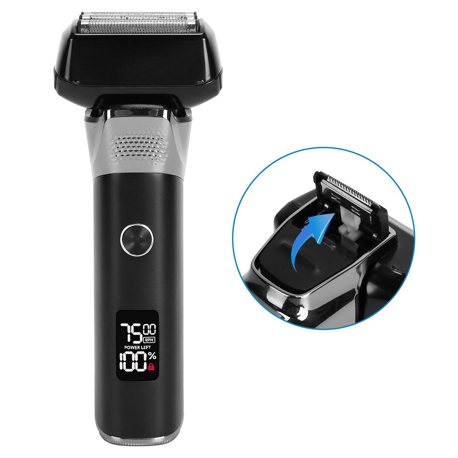 Electric Foil Face Shaver 5-Blade Men Razor Shaver Wet & Dry Sideburn Shavers 730056003983 - Image 5