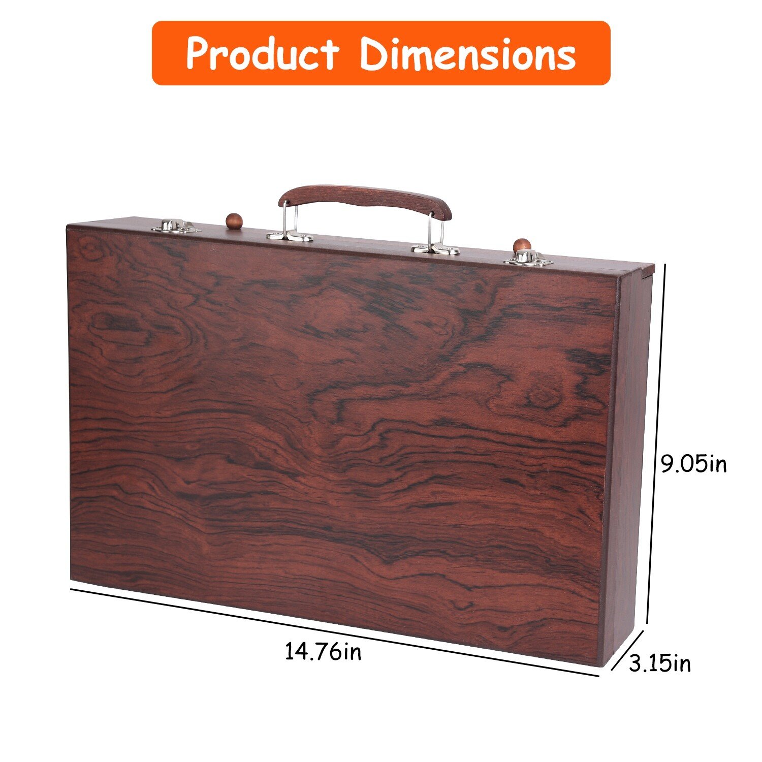 140pcs Art Supplies Artist Studio Creativity Set with Wood Box Case Art Painting - Image 5