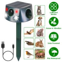 2024 Solar Ultrasonic Garden Yard Mole Snake Squirrel Repeller