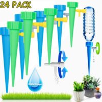 24 Packs Plant Waterer Self Automatic Watering Spikes Devices with Slow Release