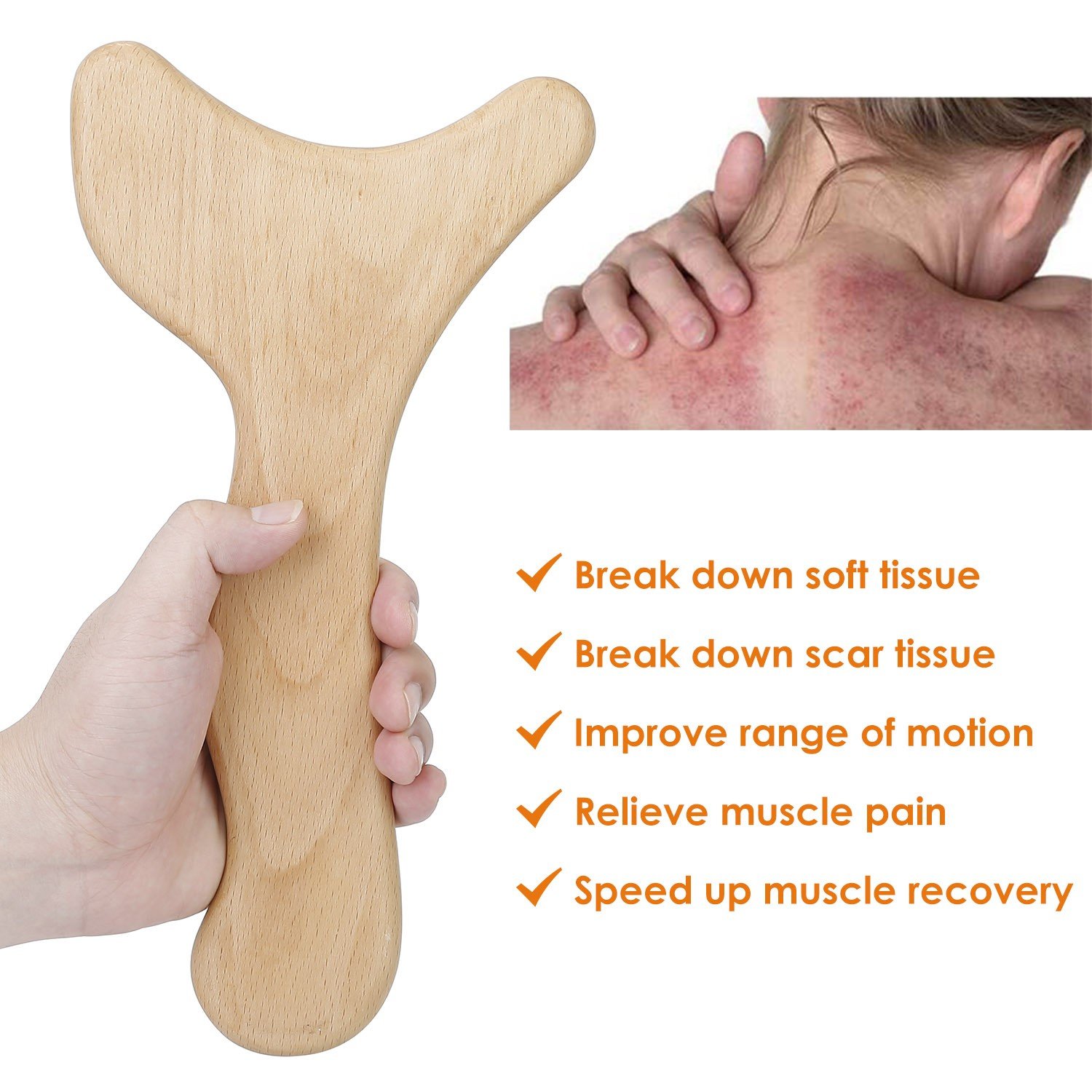 Anti Cellulite Body Shaping Lymphatic Drainage Wood Therapy Massage Scraping