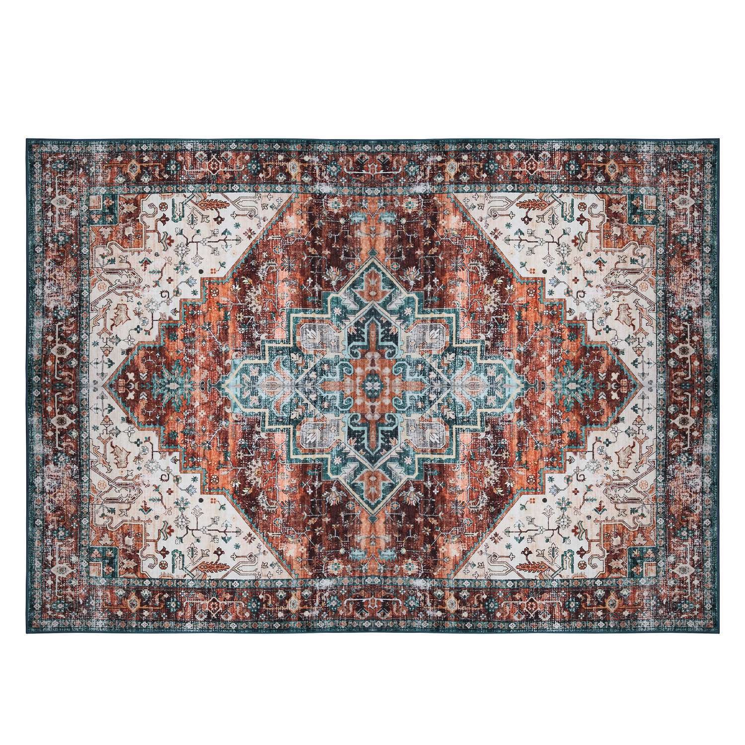 8x10FT Modern Area Rug Machine Washable Rugs for Living Room Non Slip Carpet - Image 3