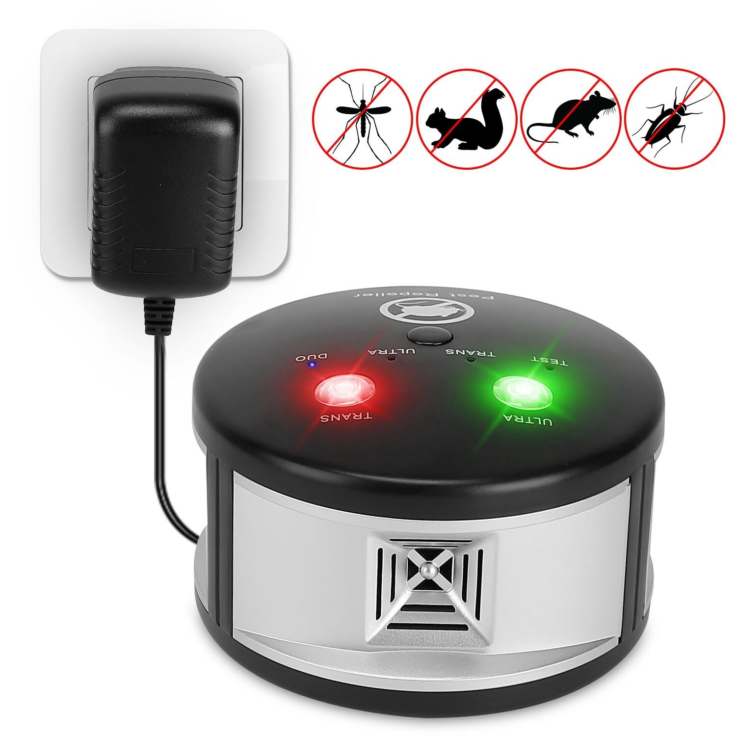 360° Ultrasonic Pest Repeller Electronic Pest Control Mice Rat roaches Repellent
