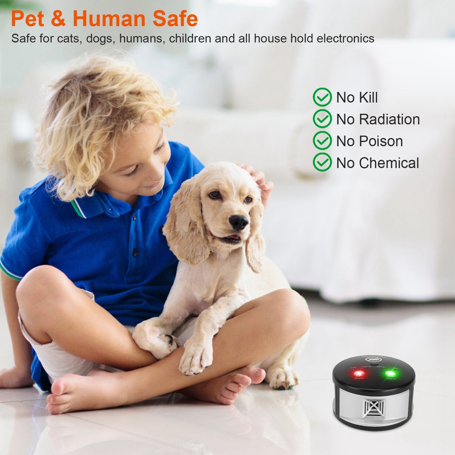 360° Ultrasonic Pest Repeller Electronic Pest Control Mice Rat roaches Repellent - Image 4