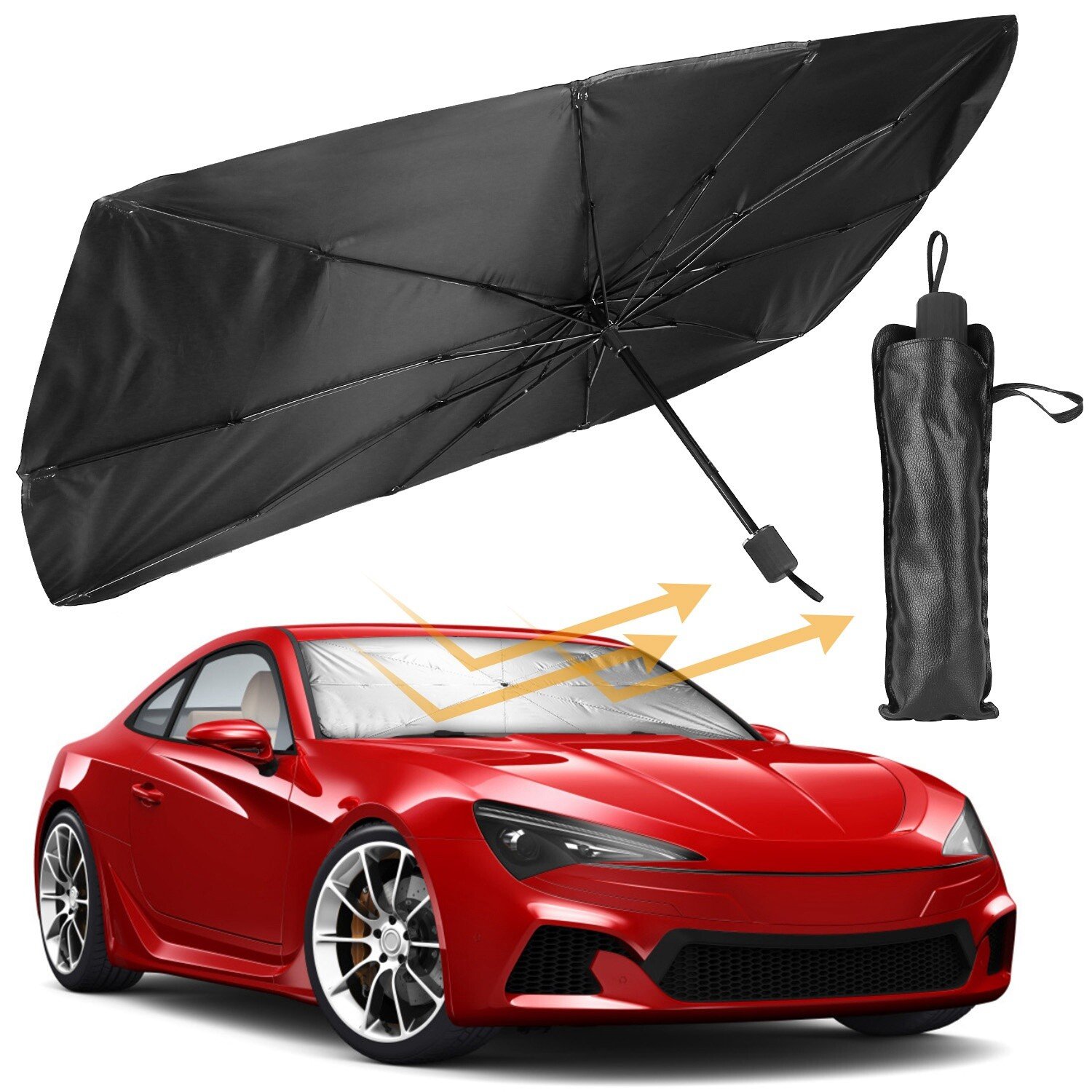 New Car Windshield Foldable Umbrella Front Window Cover Visor Umbrella