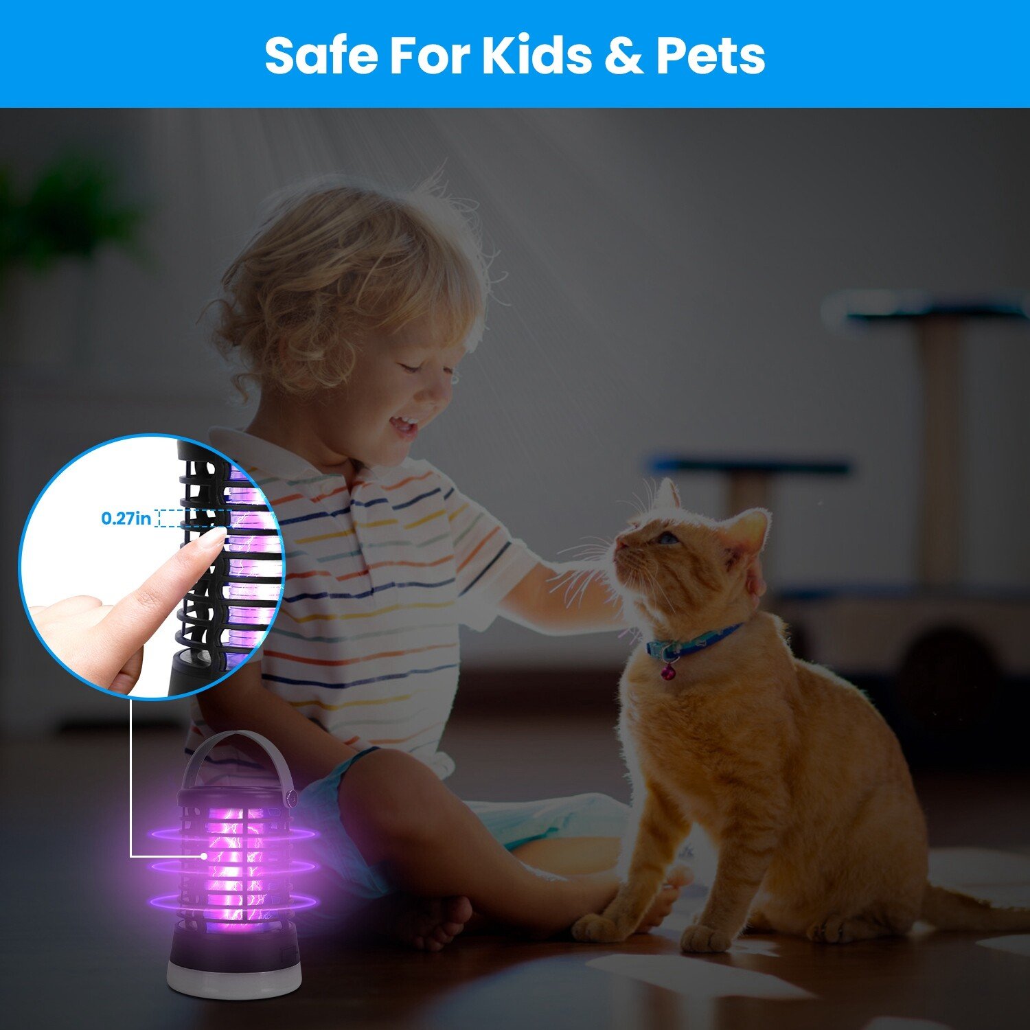 3 Lighting Modes Electric Mosquito Killer Light Fly Bug Pest Insect Zapper Trap - Image 5