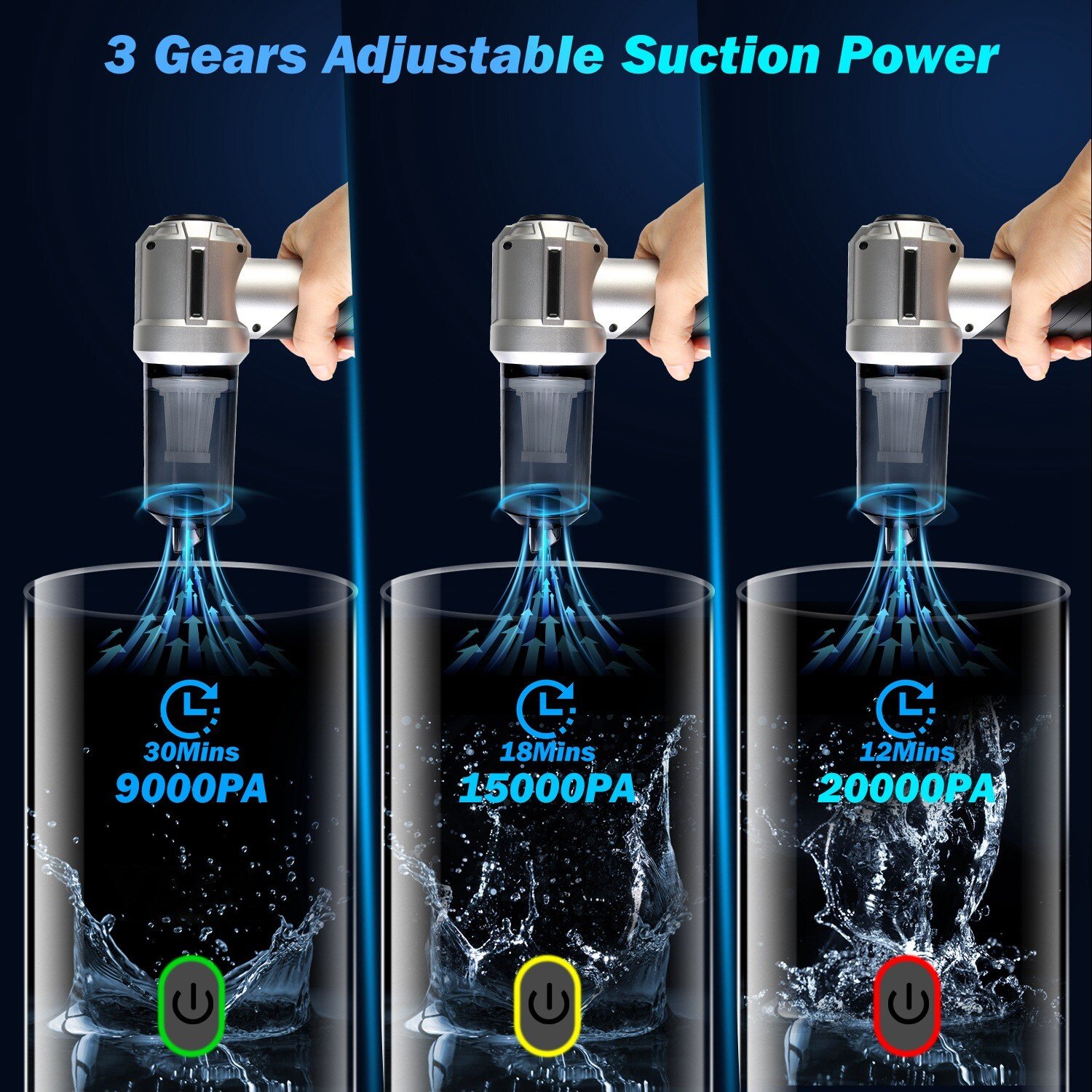 4-In-1 20000PA Cordless Hand Held Vacuum Cleaner Portable Car Auto Home Wireless - Image 3