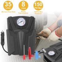 12V Car Tire Inflator Electric Air Pump Compressor Pump Portable 150PSI
