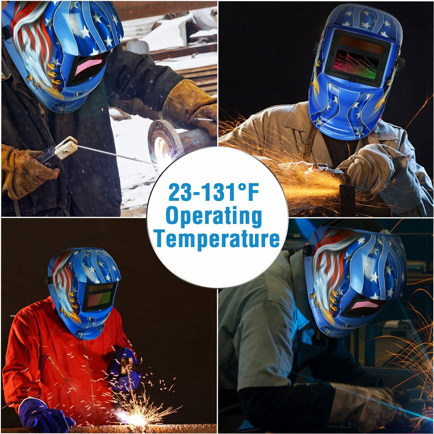 Pro Solar Auto Darkening Welding Helmet Arc Tig Mig Certified Hood Grinding - Image 4