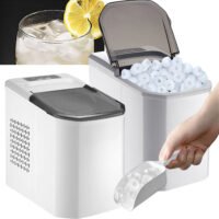 Electric Countertop Ice Maker Self-Cleaning Ice Making Machine 33LBS/day 120W