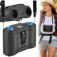 16000mAh Portable Waist Fan Clip on Belt Hands-Free with 5 Speed LCD Display