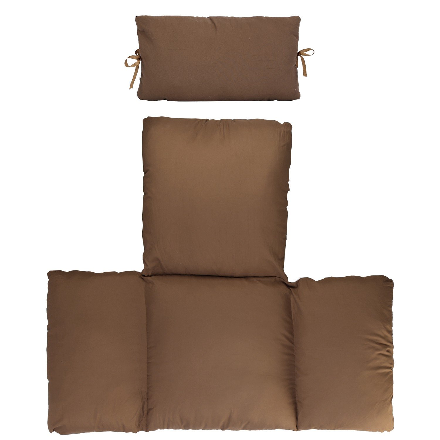 Thicken Egg Swing Chair Pad Hanging Egg Chair Replacement Cushion with Headrest - Image 4