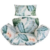 Egg Chair Cushion, Soft Thicken Hammock Chair Cushion with Headrest