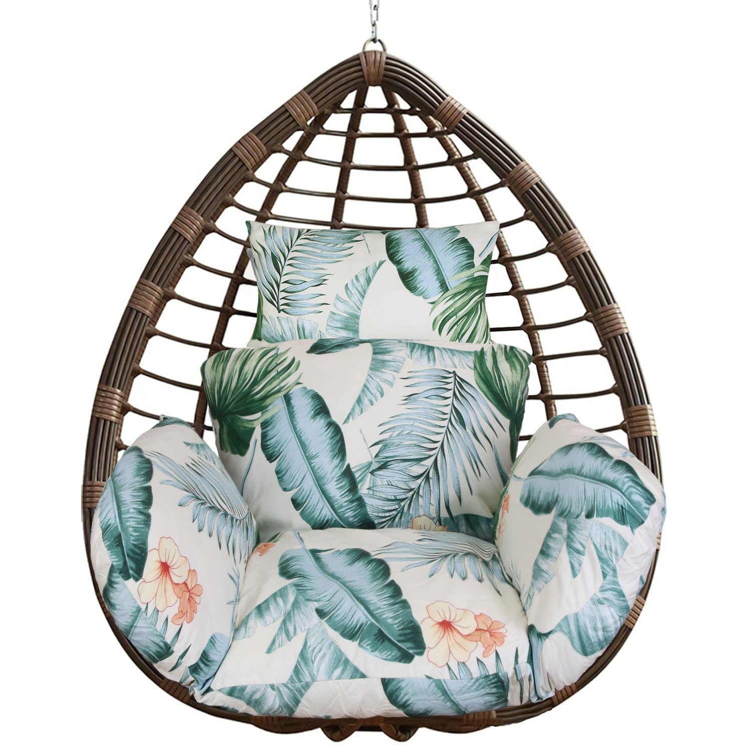 Egg Chair Cushion, Soft Thicken Hammock Chair Cushion with Headrest - Image 2