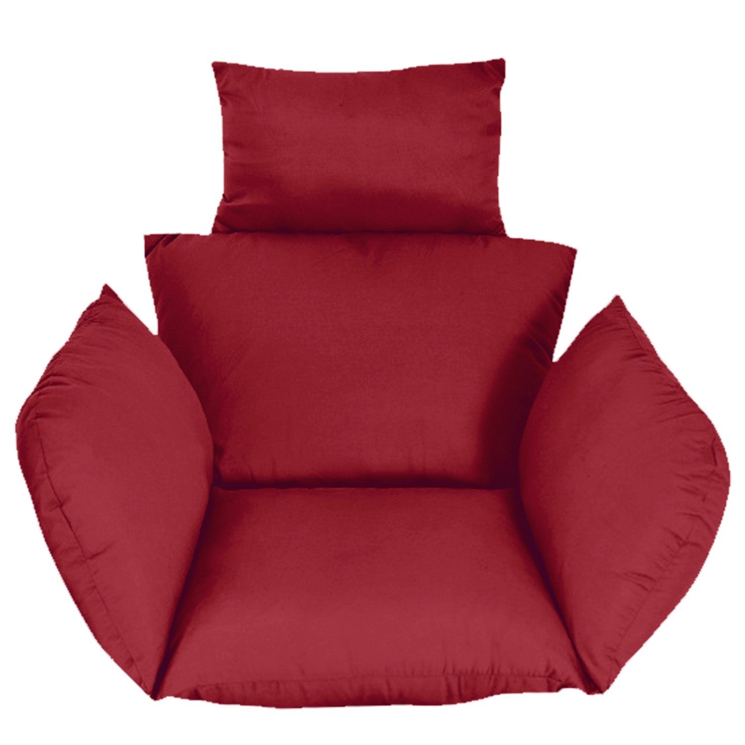 Wine Red Soft Chair Cushion Soft Hammock Replacement Pad Full Filling