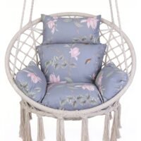 Hanging Chair Cushion with Headrest Egg Chair Replacement Cushion for Furniture
