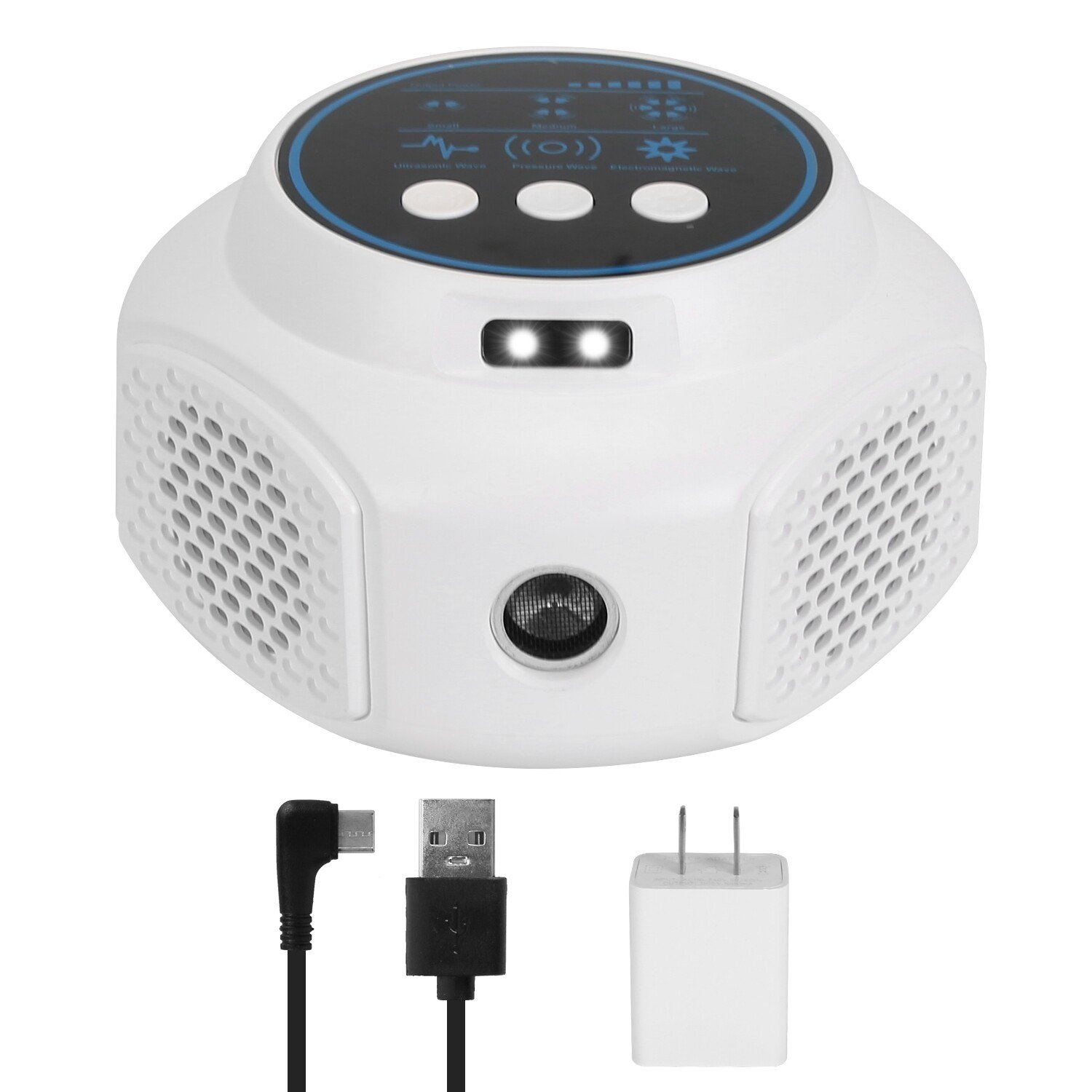 White 360°Ultrasonic Pest Squirrel Repeller Mouse Rat - Image 3