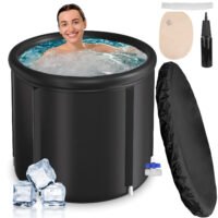 97 Gal Ice Bath Tub for Athletes Recovery 5-Layered Insulated Tub with Air Pump