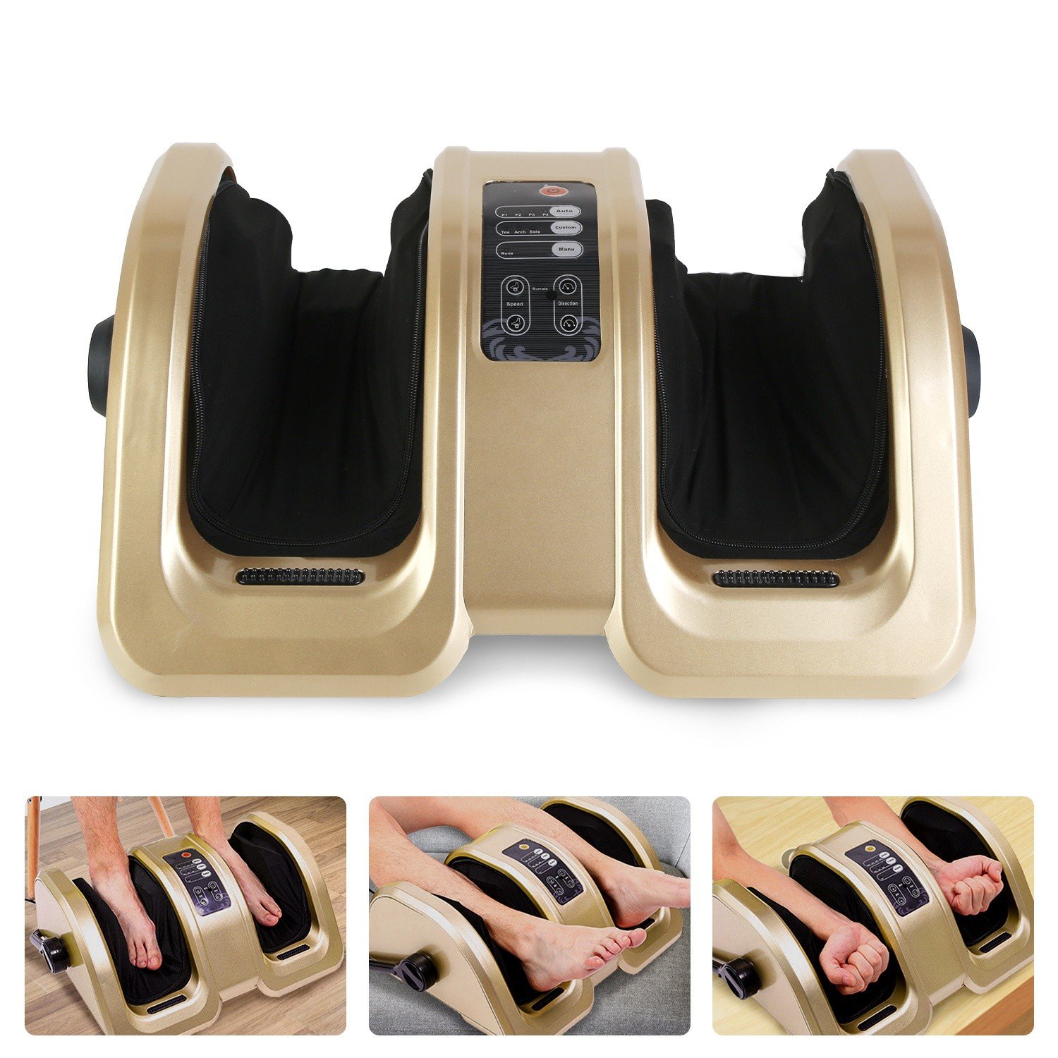 Shiatsu Foot Massager with Heat Feet Rolling Scraping Kneading Massage Machine - Image 4