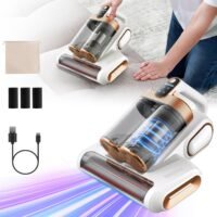 Mattress Vacuum Cleaner With Ultrasonic & UVC Light 18000RPM Pet Hair Bed Vacuum