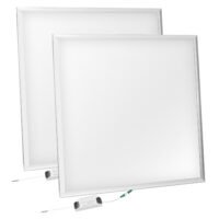 2 Packs 48W 2x2FT LED Flat Panel Light 85V-265V 5800LM Recessed Ceiling Lighting