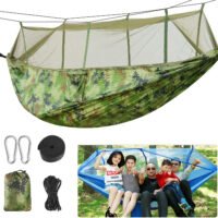 660lbs Portable Double Person Camping Hammock Tent with Mosquito Net Hanging Bed