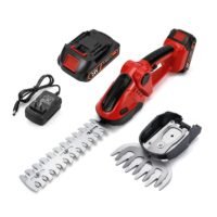24V Cordless Handheld Grass Shear Hedge Trimmer w/ 2x Blades for Garden Lawn